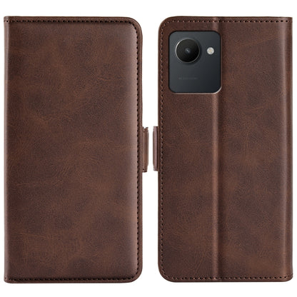For OPPO Realme C30 4G Dual-side Magnetic Buckle Horizontal Flip Leather Phone Case, For OPPO Realme C30 4G