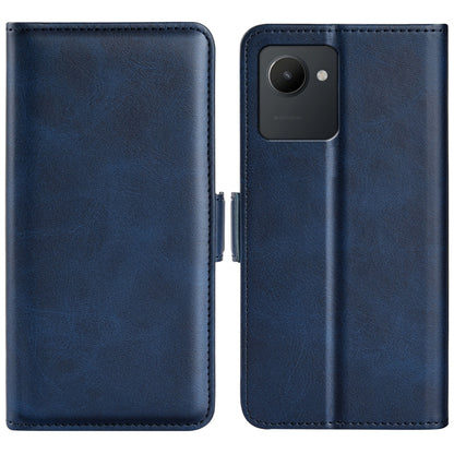 For OPPO Realme C30 4G Dual-side Magnetic Buckle Horizontal Flip Leather Phone Case, For OPPO Realme C30 4G