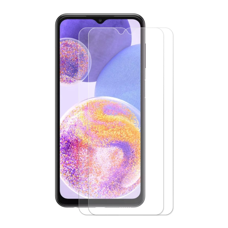 For Samsung Galaxy A23 ENKAY Hat-Prince 0.26mm 9H 2.5D Tempered Glass Screen Film, For Samsung Galaxy A23(1 PC), For Samsung Galaxy A23(2 PCS), For Samsung Galaxy A23(5 PCS), For Samsung Galaxy A23(10 PCS)
