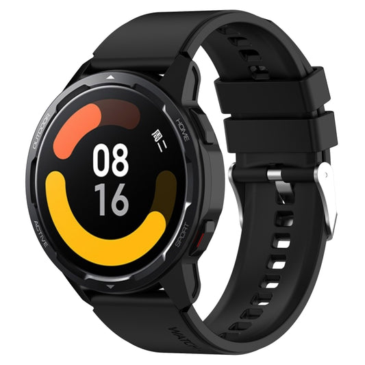 Protruding Head Silicone Strap Silver Buckle, For Huami Amazfit GTS 3 20mm, For Huami Amazfit GTS 2e 20mm, For Huami Amazfit GTS 2mini 20mm, For Huami Amazfit GTS 2 20mm, For Huami Amazfit Pop / Amazfit Pop  Pro 20mm, For Huami Amazfit GTR 42mm / GTS 20mm