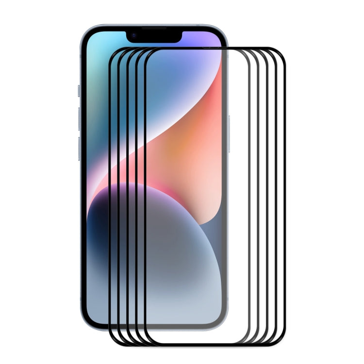 ENKAY Full Glue 0.26mm 9H 2.5D Tempered Glass Full Filmfor iPhone 14, For iPhone 14 (1 PC), For iPhone 14 (2pcs), For iPhone 14 (5pcs), For iPhone 14 (10pcs)