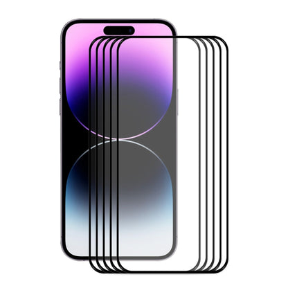ENKAY Full Glue 0.26mm 9H 2.5D Tempered Glass Full Film for iPhone 14 Pro Max, For iPhone 14 Pro Max (1 PC), For iPhone 14 Pro Max (2 PCS), For iPhone 14 Pro Max (5 PCS), For iPhone 14 Pro Max (10 PCS)