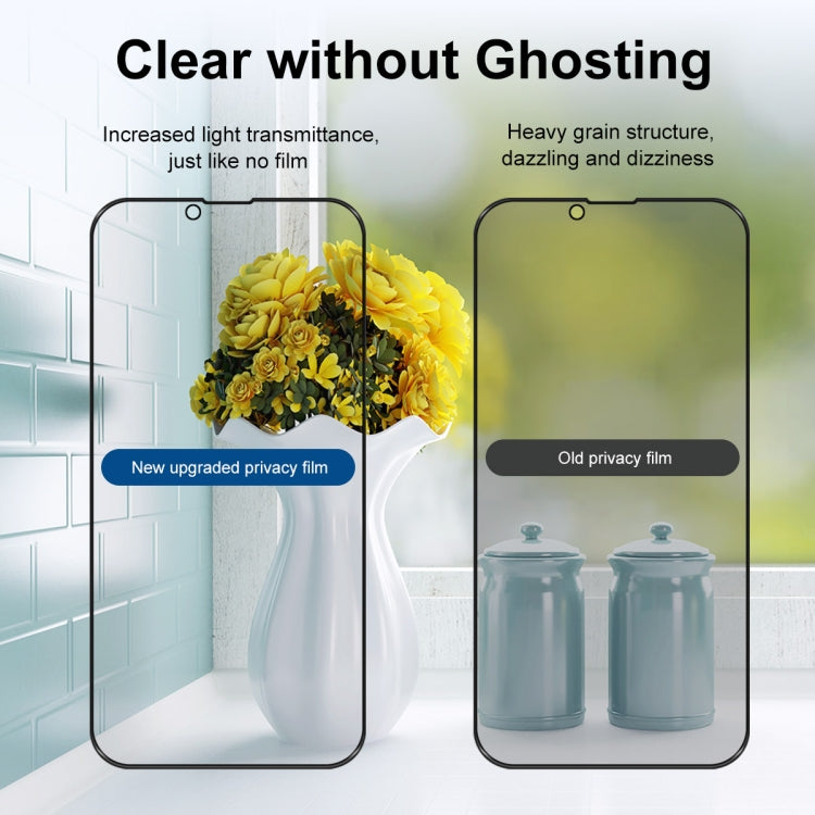 For iPhone 16e / 14 / 13 / 13 Pro 2pcs ENKAY 28 Degree Anti-peeping Tempered Glass Film, For iPhone 17e / 16e / 14 / 13 / 13 Pro (1 PC), For iPhone 17e / 16e / 14 / 13 / 13 Pro (2pcs), For iPhone 16e / 14 / 13 / 13 Pro (5pcs)