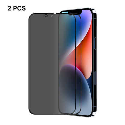 For iPhone 16e / 14 / 13 / 13 Pro 2pcs ENKAY 28 Degree Anti-peeping Tempered Glass Film, For iPhone 17e / 16e / 14 / 13 / 13 Pro (1 PC), For iPhone 17e / 16e / 14 / 13 / 13 Pro (2pcs), For iPhone 16e / 14 / 13 / 13 Pro (5pcs)