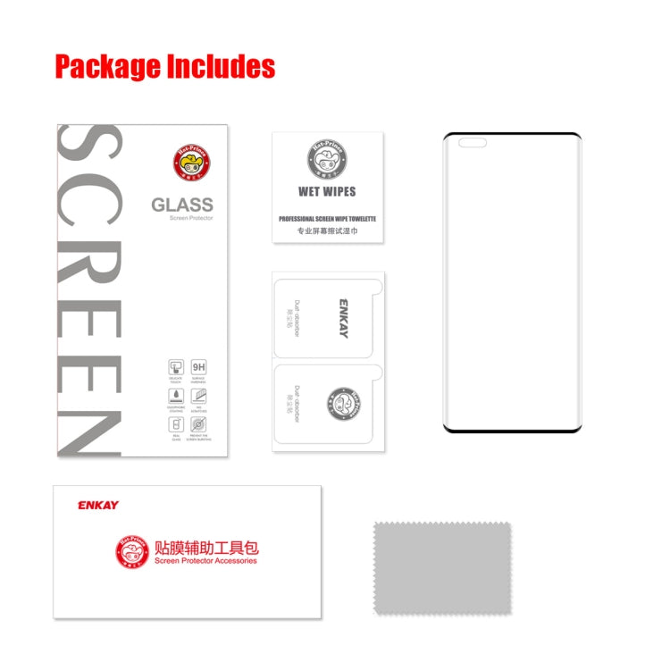 For Huawei Nova 10 Pro ENKAY 3D Heat Bending Tempered Glass Film, For Huawei Nova 10 Pro (1 PC), For Huawei Nova 10 Pro (2 PCS), For Huawei Nova 10 Pro (5 PCS)