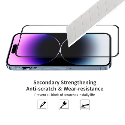 ENKAY Full Glue Tempered Glass Anti-fall Full Film for iPhone 14 Pro, For iPhone 14 Pro (1 PC), For iPhone 14 Pro (2 PCS), For iPhone 14 Pro (5 PCS)