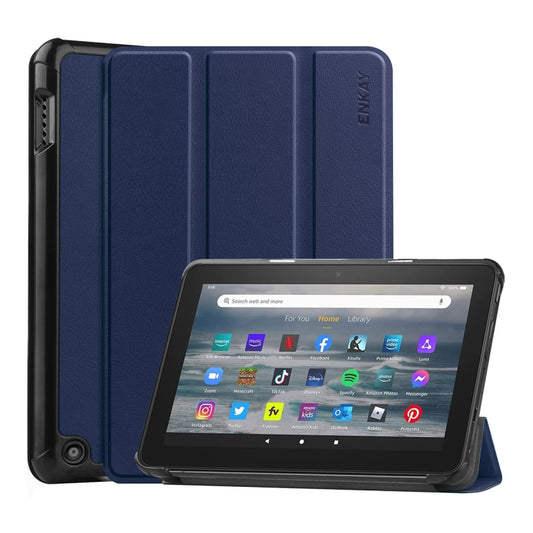 Amazon Fire 7 12th 2022 ENKAY Smart Leather Tablet Case