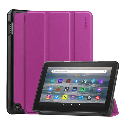 Amazon Fire 7 12th 2022 ENKAY Smart Leather Tablet Case