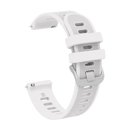 20mm Silicone Twill Watch Band, For Garmin Forerunner 245 Music, For Garmin Forerunner 645, For Garmin Forerunner 645 Music