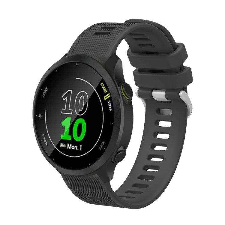 20mm Silicone Twill Watch Band, For Garmin Forerunner 245 Music, For Garmin Forerunner 645, For Garmin Forerunner 645 Music