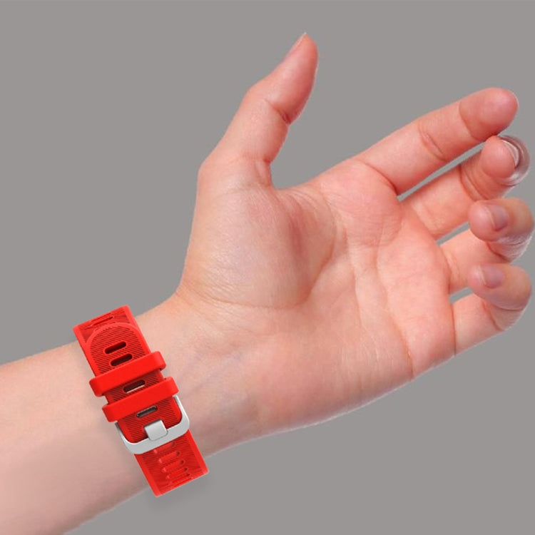 20mm Silicone Twill Watch Band, For Garmin Forerunner 245 Music, For Garmin Forerunner 645, For Garmin Forerunner 645 Music