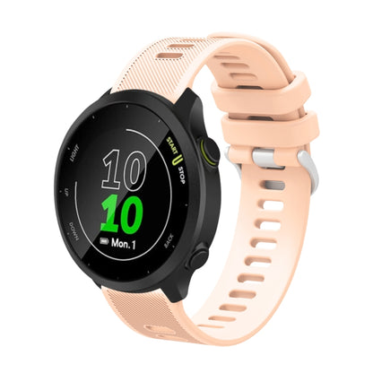 20mm Silicone Twill Watch Band, For Garmin Forerunner 245 Music, For Garmin Forerunner 645, For Garmin Forerunner 645 Music