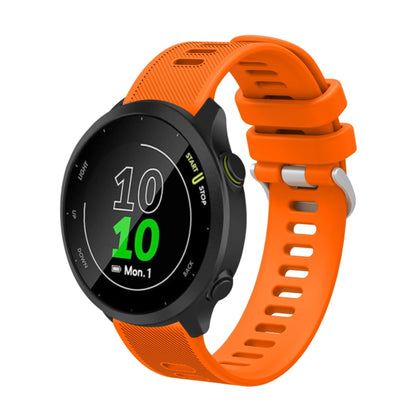 20mm Silicone Twill Watch Band, For Garmin Forerunner 245 Music, For Garmin Forerunner 645, For Garmin Forerunner 645 Music