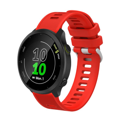 20mm Silicone Twill Watch Band, For Garmin Forerunner 245 Music, For Garmin Forerunner 645, For Garmin Forerunner 645 Music