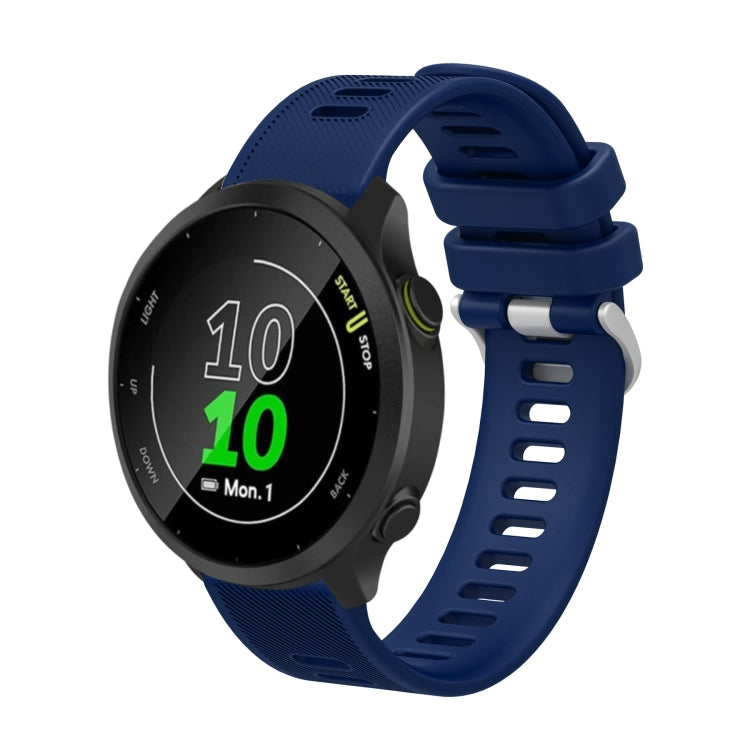 20mm Silicone Twill Watch Band, For Garmin Forerunner 245 Music, For Garmin Forerunner 645, For Garmin Forerunner 645 Music