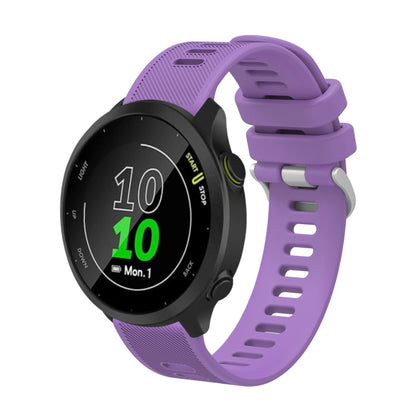 20mm Silicone Twill Watch Band, For Garmin Forerunner 245 Music, For Garmin Forerunner 645, For Garmin Forerunner 645 Music