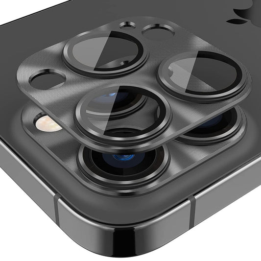 Film de protection d'objectif en verre trempé en alliage d'aluminium ENKAY pour iPhone 14 Pro / 14 Pro Max, Pour iPhone 14 Pro / 14 Pro Max