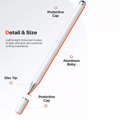 AT-29  High Accuracy Single Use Magnetic Suction Passive Capacitive Pen Mobile Phone Touch Stylus with 1 Pen Head, Stylus with 1 Pen Head(Black), Stylus with 1 Pen Head(White)