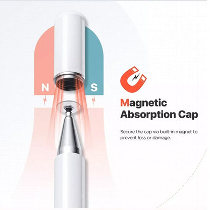 AT-29  High Accuracy Single Use Magnetic Suction Passive Capacitive Pen Mobile Phone Touch Stylus with 1 Pen Head, Stylus with 1 Pen Head(Black), Stylus with 1 Pen Head(White)