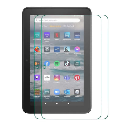 For Amazon Fire 7 (12th/2022) ENKAY Hat-Prince 0.33mm Explosion-proof Tempered Glass Protector Anti-Scratch Film, 1 PCS, 2 PCS