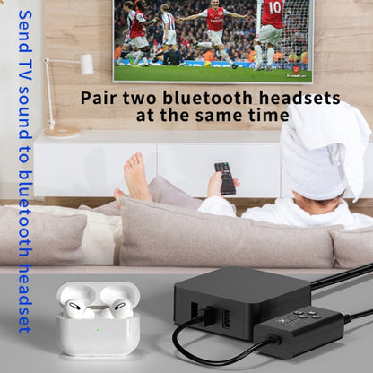 T9 Low latency 5.2 Bluetooth Audio Transmitter Supports Fiber Optic Coaxial APTX Full Series, No Cable