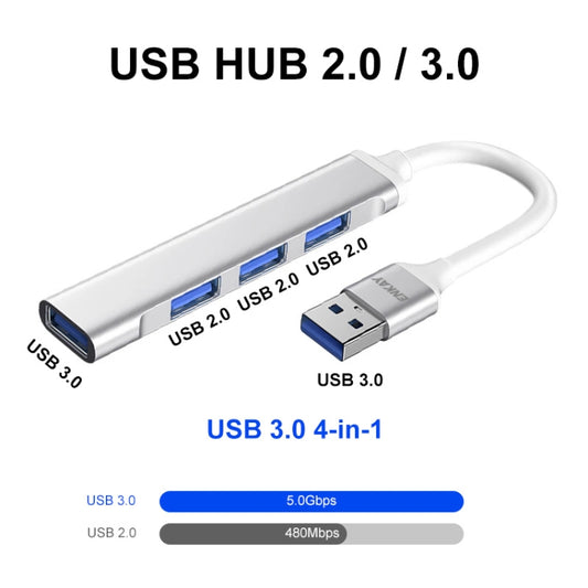 ENKAY Hat-Prince ENK-AT114 Répartiteur USB 3.0 4 ports Multi-Ports Extension HUB Adaptateur d'extension de connecteur, USB 3.0, Type-C