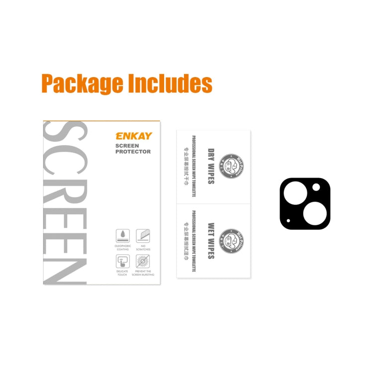 ENKAY 9H Rear Lens Tempered Glass Film For iPhone 13 / 13 mini, For iPhone 13(1 PC), For iPhone 13(2pcs)