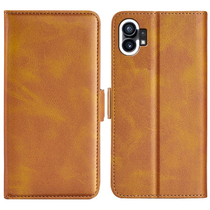 For Nothine Phone 1 Dual-side Magnetic Buckle Leather Phone Case, For Nothine Phone 1