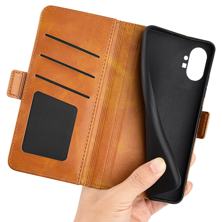 For Nothine Phone 1 Dual-side Magnetic Buckle Leather Phone Case, For Nothine Phone 1