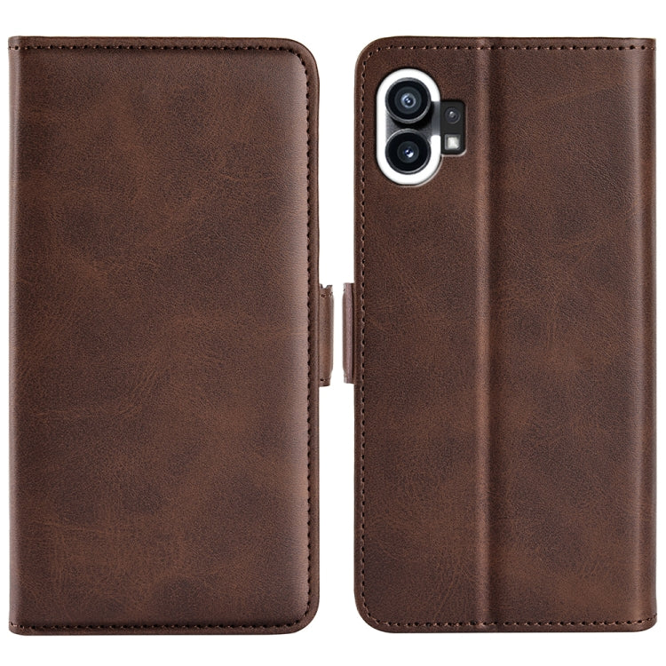 For Nothine Phone 1 Dual-side Magnetic Buckle Leather Phone Case, For Nothine Phone 1
