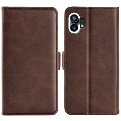 For Nothine Phone 1 Dual-side Magnetic Buckle Leather Phone Case, For Nothine Phone 1
