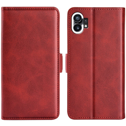 For Nothine Phone 1 Dual-side Magnetic Buckle Leather Phone Case, For Nothine Phone 1