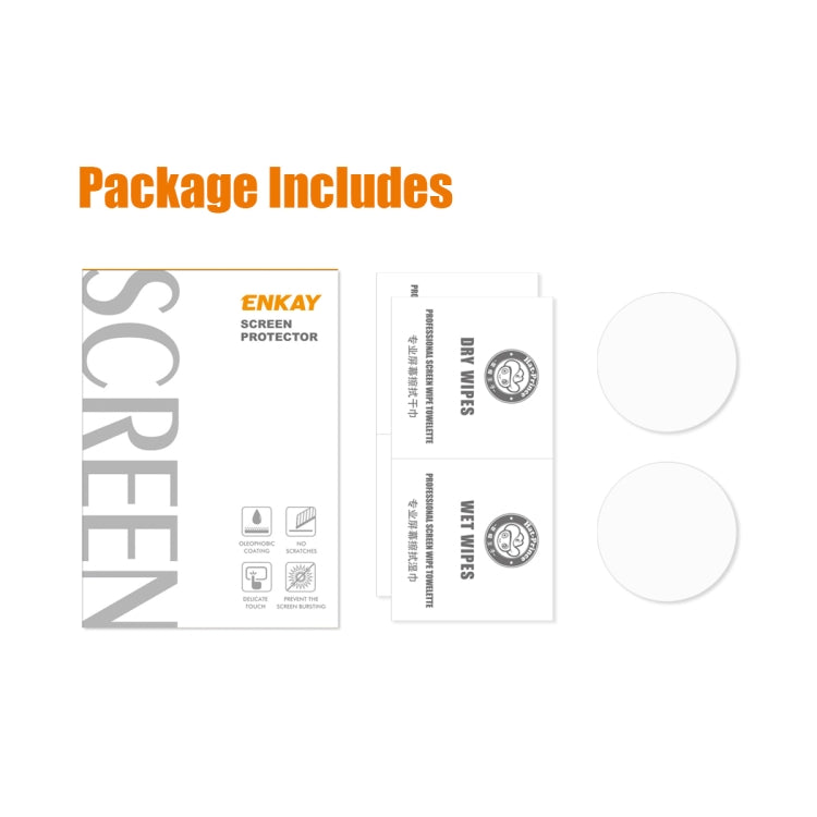 For Xiaomi Watch S1 Pro ENKAY 0.2mm 9H Tempered Glass Screen Protector Film, 1 PCS, 2 PCS, 5 PCS, 10 PCS
