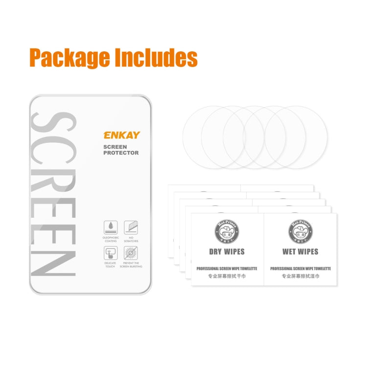 For Xiaomi Watch S1 Pro ENKAY 0.2mm 9H Tempered Glass Screen Protector Film, 1 PCS, 2 PCS, 5 PCS, 10 PCS
