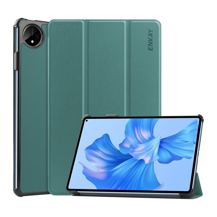 For Huawei MatePad Pro 11 2022 ENKAY Plastic Back Cover Smart Leather Stand Case
