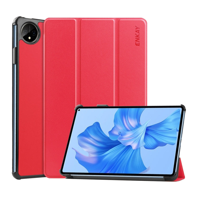 For Huawei MatePad Pro 11 2022 ENKAY Plastic Back Cover Smart Leather Stand Case