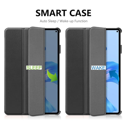 For Huawei MatePad Pro 11 2022 ENKAY Plastic Back Cover Smart Leather Stand Case