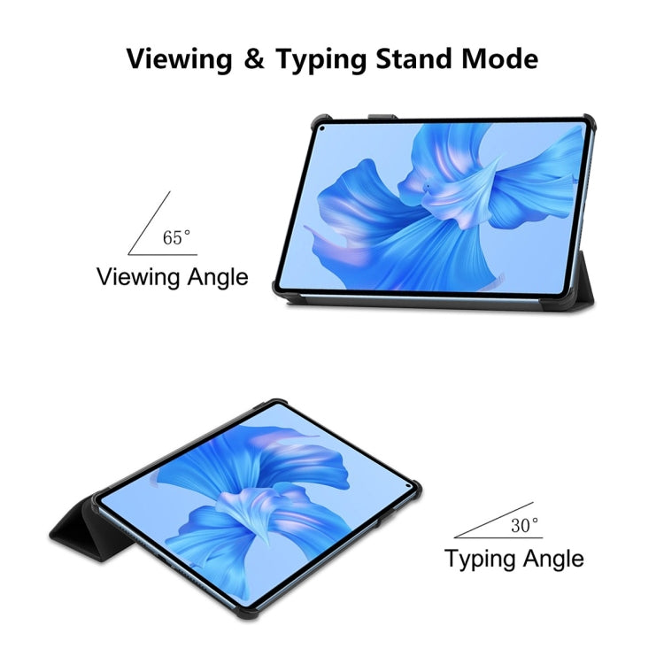 For Huawei MatePad Pro 11 2022 ENKAY Plastic Back Cover Smart Leather Stand Case
