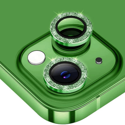 ENKAY Glitter Rear Lens Aluminium Alloy Tempered Glass Film For iPhone 13 / 13 mini, For iPhone 13