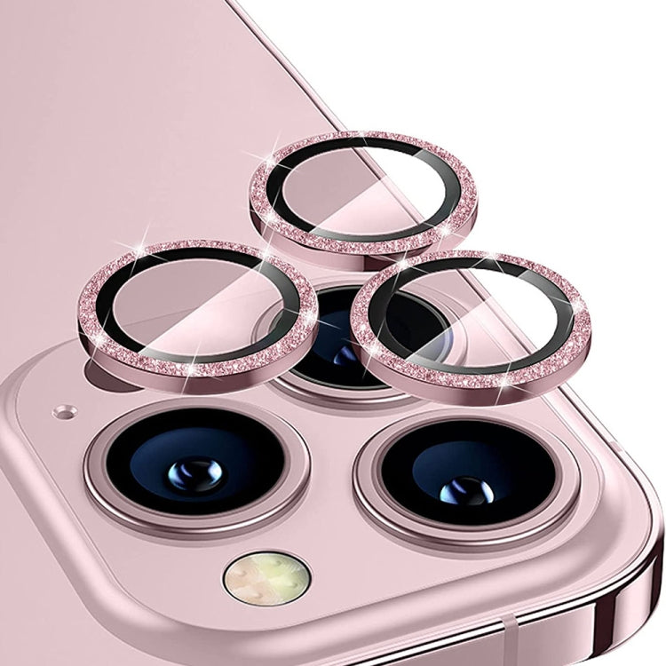 ENKAY Glitter Rear Lens Aluminium Alloy Tempered Glass Film For iPhone 13 Pro / 13 Pro Max, For iPhone 13 Pro / 13 Pro Max
