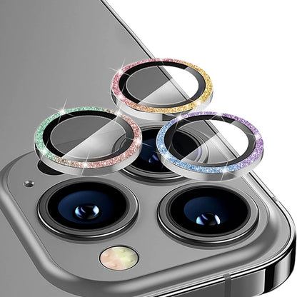 ENKAY Glitter Rear Lens Aluminium Alloy Tempered Glass Film For iPhone 13 Pro / 13 Pro Max, For iPhone 13 Pro / 13 Pro Max