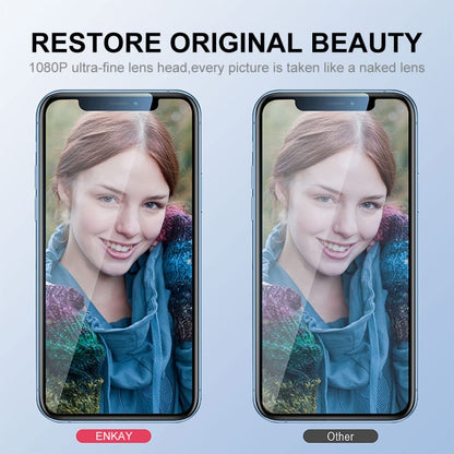 ENKAY Glitter Rear Lens Aluminium Alloy Tempered Glass Film For iPhone 13 Pro / 13 Pro Max, For iPhone 13 Pro / 13 Pro Max