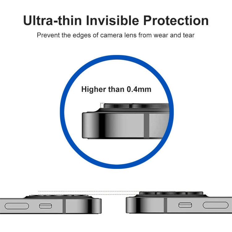 ENKAY 9H Rear Lens Aluminium Alloy Tempered Glass Film For iPhone 14 / 14 Max, For iPhone 14 / 14 Plus