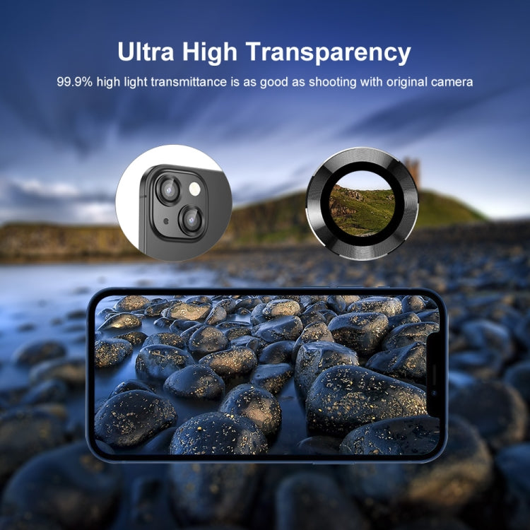ENKAY 9H Rear Lens Aluminium Alloy Tempered Glass Film For iPhone 14 / 14 Max, For iPhone 14 / 14 Plus