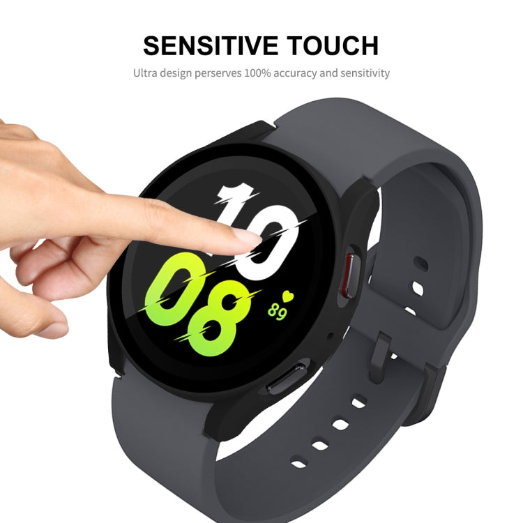 For Samsung Galaxy Watch5 40mm ENKAY Hat-Prince Full Coverage PC Frame + 9H Tempered Glass Case