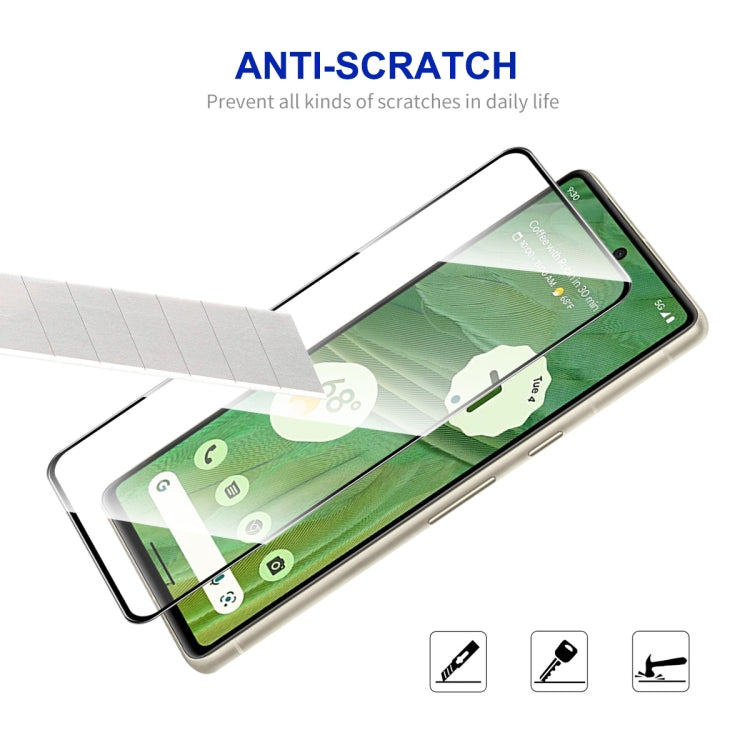 For Google Pixel 7 ENKAY Full Glue 0.26mm 9H 2.5D Tempered Glass Full Film, For Google Pixel 7(1pc), For Google Pixel 7(2pcs), For Google Pixel 7(5pcs), For Google Pixel 7(10pcs)