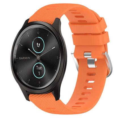 20mm Solid Color Soft Silicone Watch Band, For Garmin Garminmove Style, For Garmin Forerunner 645 Music