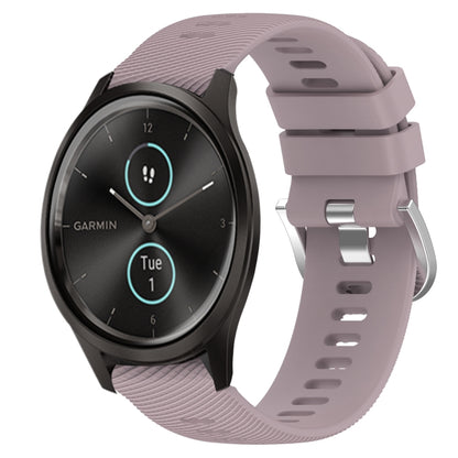 20mm Solid Color Soft Silicone Watch Band, For Garmin Garminmove Style, For Garmin Forerunner 645 Music