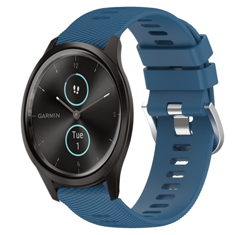 20mm Solid Color Soft Silicone Watch Band, For Garmin Garminmove Style, For Garmin Forerunner 645 Music