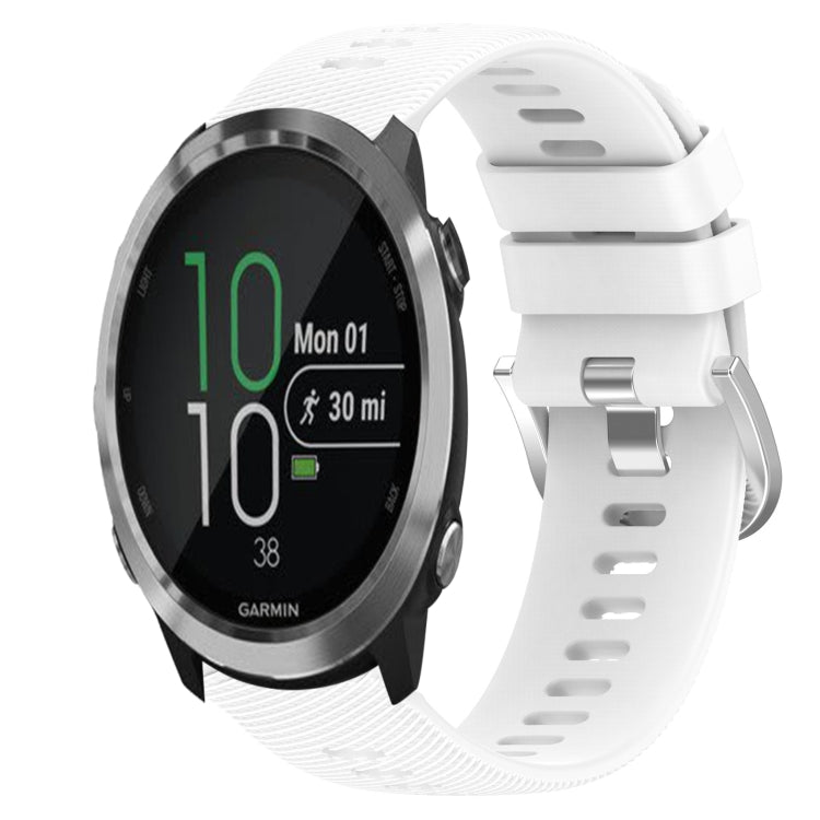 20mm Solid Color Soft Silicone Watch Band, For Garmin Garminmove Style, For Garmin Forerunner 645 Music